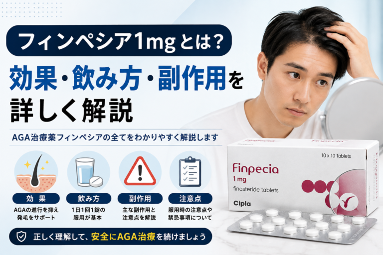 フィンペシア1mgとは？効果・飲み方・副作用を詳しく解説