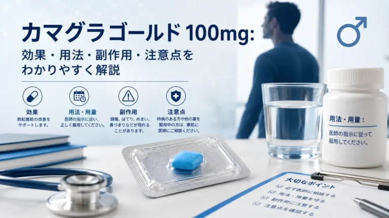 カマグラゴールド100mgとは？効果・用量・副作用